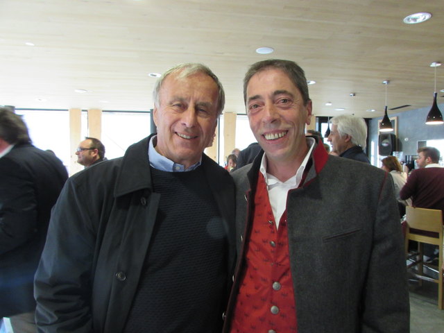 Josef Hickersberger und Vorstand Manfred Wolf.