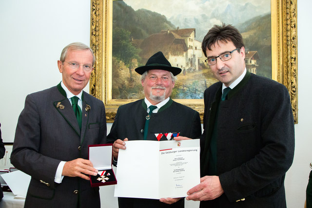 Friedenswallfahrt Maria Plain: Ehrungen durch LH Wilfried Haslauer und SKB Präsident Josef Hohenwarter | Foto: LMZ/Franz Neumayr