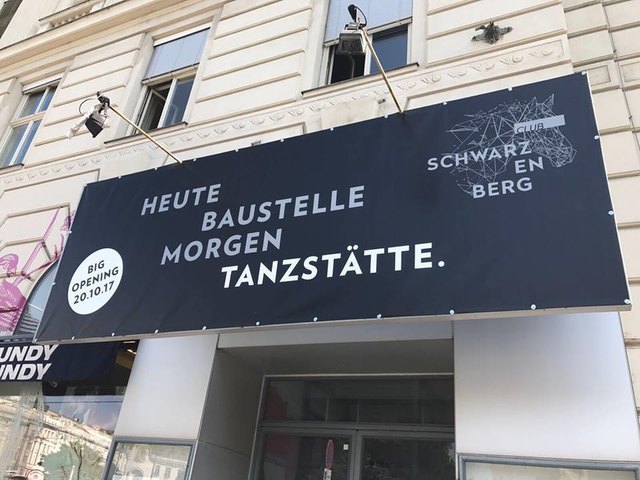 Am 20. Oktober wird eröffnet: Der neue Club Schwarzenberg befindet sich am Schwarzenbergplatz 7.
