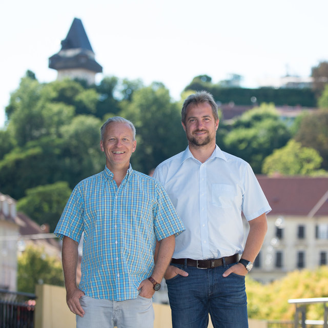 Fair, nachhaltig, grün: Gerhard Maier (l.) und Gerald Sturb sind die Gründer von "Green Market".