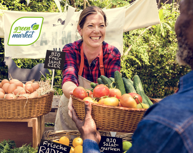 Bewusster leben ist der Gedanke hinter "Green Market".