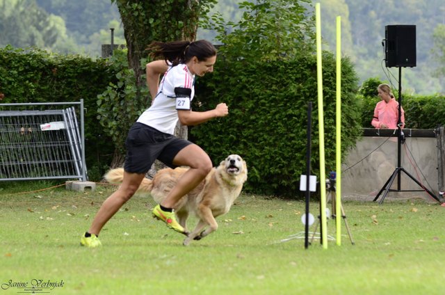 Lisa Fabian holte mit ihrem Hund Klaus den dritten Staatsmeistertitel in Folge. | Foto: KK