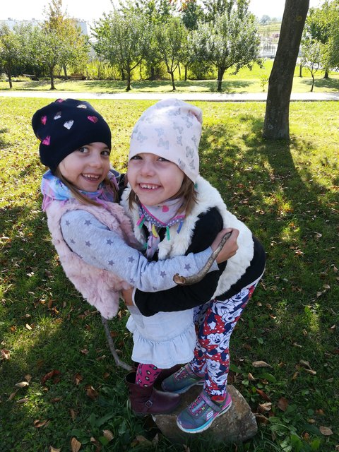 Herbstspaziergang mit den Mädls