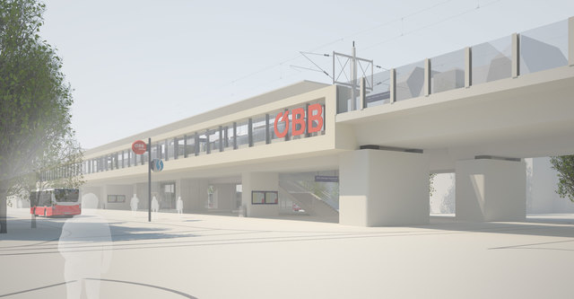 Vorschlag für die neue Station Hietzinger Hauptstraße, Stand Mai 2017