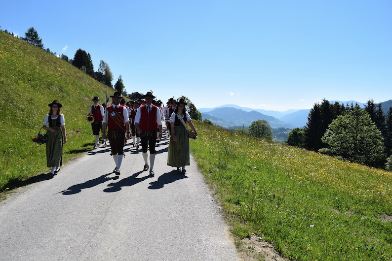 Der MV "Alpenklänge" Krakauebene wird bei der Prozession dabei sein. Foto: Verena Siebenhofer
