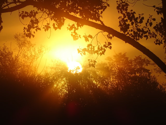 Sonnenaufgang im Herbst...