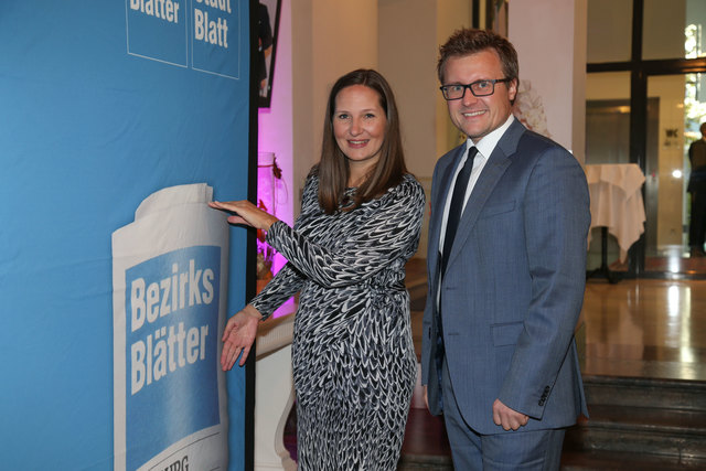 BB-Salzburg-Chefredakteurin Stefanie Schenker und Christoph Bachleitner (Raiffeisen-Marketing) | Foto: Neumayr/Berger