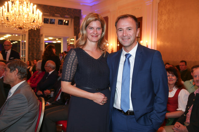 SPÖ-Klubobmann Bernhard Auinger und seine Frau Marie-Christin | Foto: Neumayr/Berger