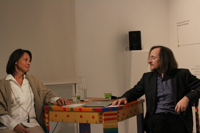 Nina Katschnig und Johann Feilacher
diskutierten zum Thema Art Brut.
