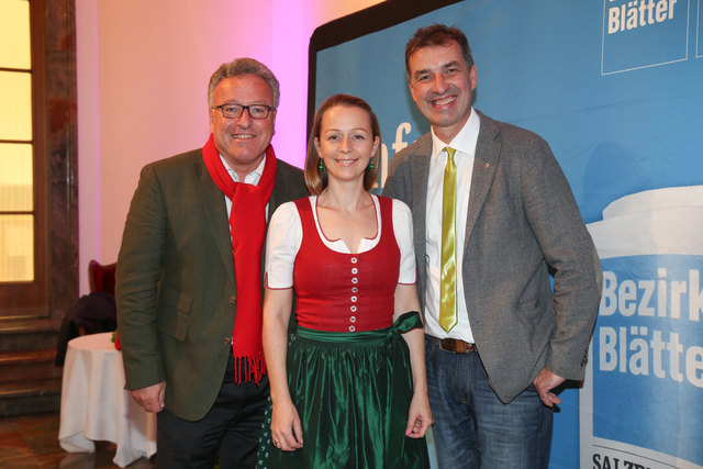 LR Heinrich Schellhorn, Büroleiterin Christine Steger und Labg. Rupert Fuchs | Foto: Neumayr/Berger
