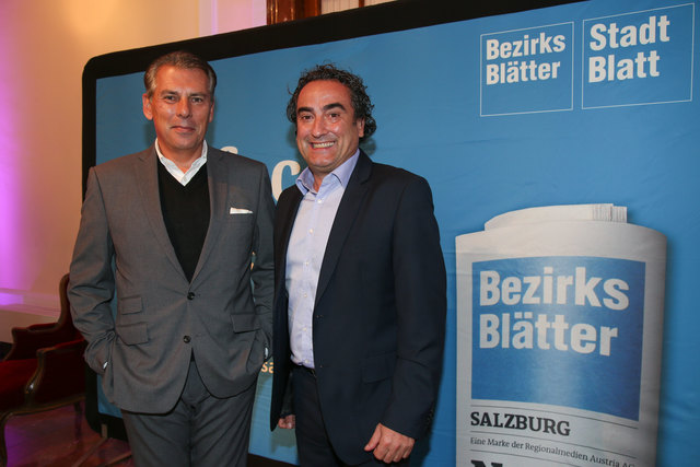 ORF-Salzburg-Chefredakteur Gerd Schneider und Herbert Stranzinger (Salzburg AG | Foto: Neumayr/Berger