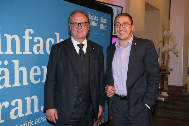 FH-Salzburg Rektor Herbert Blechinger und Sigi Kämmerer, FH-Unternehmenskommunikation | Foto: Neumayr/Berger