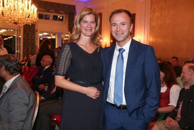 SPÖ-Klubobmann Bernhard Auinger und seine Frau Marie-Christin | Foto: Neumayr/Berger