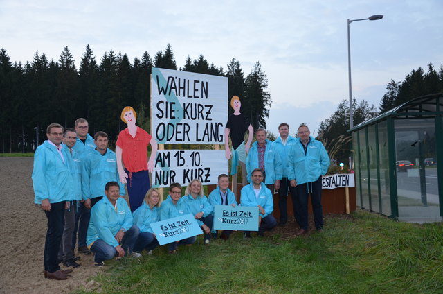 ÖVP-Team Kleinzell mit GPO Ing. Christian Pühringer und Bgm. Klaus Falkinger an der Spitze. | Foto: Foto: OÖVP