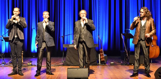 Die Jungen Tenöre und Startrompeter Kevin Pabst in Niklasdorf.