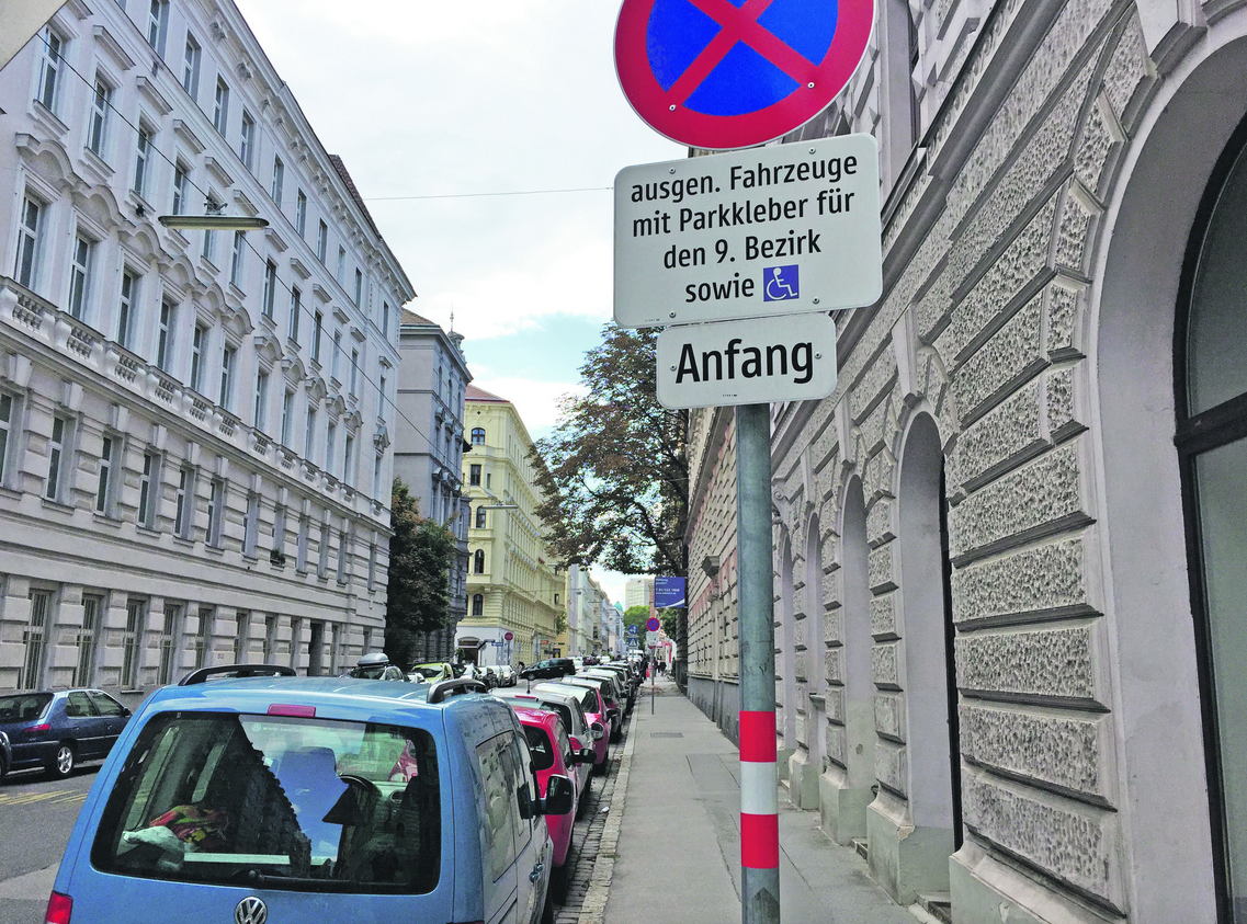 Anrainerparken rund um die Volksoper: vom Bezirk gewünscht, von der MA 46 aber auf Eis gelegt.