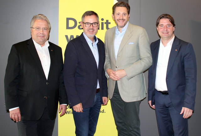 Franz Hörl, Josef Lettenbichler, Harald Mahrer, Peter Seiwald