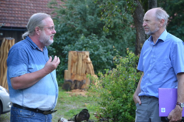 Meinrad Mayrhofer im Gespräch mit Dr. Erich Ortner | Foto: Ebner