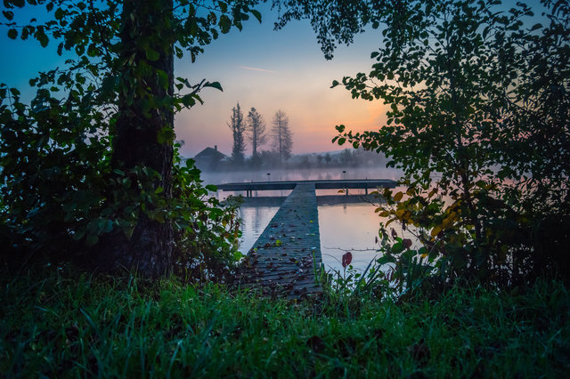 Morgenstunde im Herbst