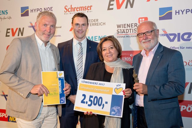 Manfred Bichler, Gernot Böhm (Wr. Städtische), LH-Stv. Karin Renner, Bgm. Hermann Kühtreiber.