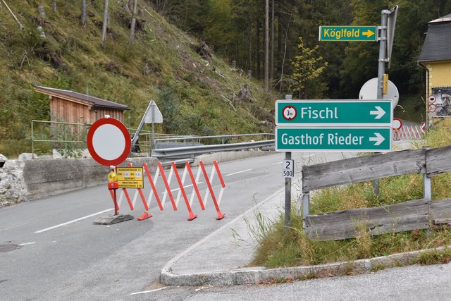 Totalsperre der Kasbachstraße