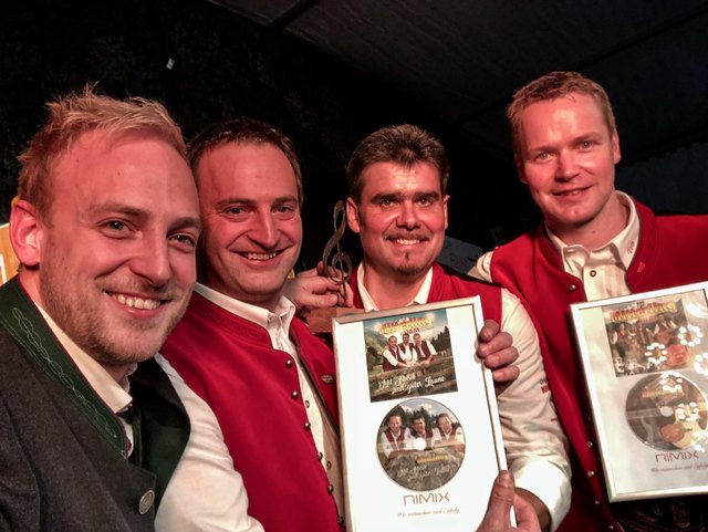 Karl Egger, Sepp Hettegger, Thomas Prommegger und Stefan Stranger.
