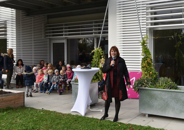 Regina Fechter bei der Eröffnung. | Foto: Stadt Linz