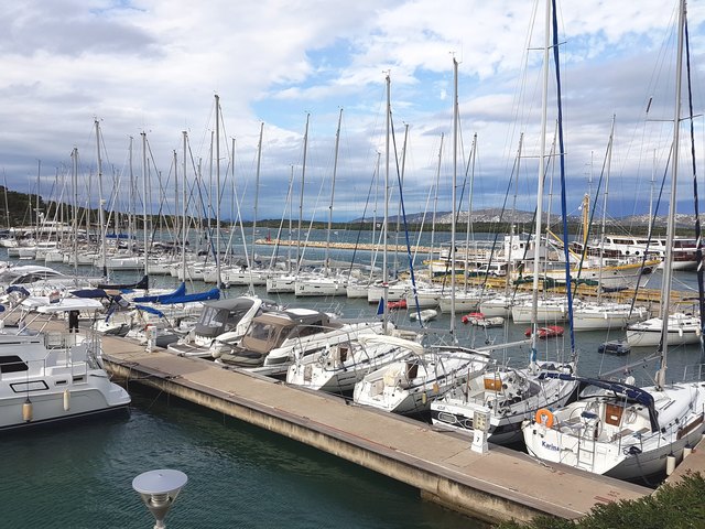 Wieder fest in der Ausgangsmarina Betina auf der kroatischen Insel Murter