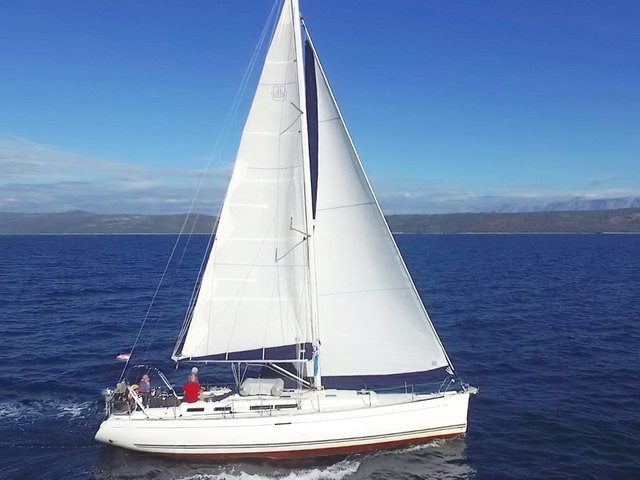 Segelyacht CARA MIA beim MARE VOSTRUM Abschlusstörn unter Vollzeug
