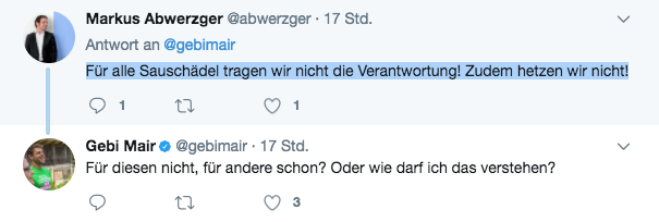 Twitter, die Spielwiese heimischer Innenpolitik.