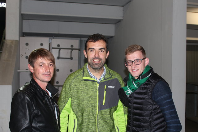 Reimund, Klaus, und Michi waren stolz auf ihren Heimverein
