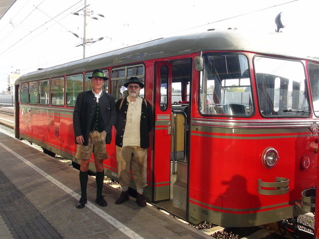 Die Sonderfahrt von Leibnitz nach Gleinstätten war ein besonderes Erlebnis für diese beiden Südsteirer.