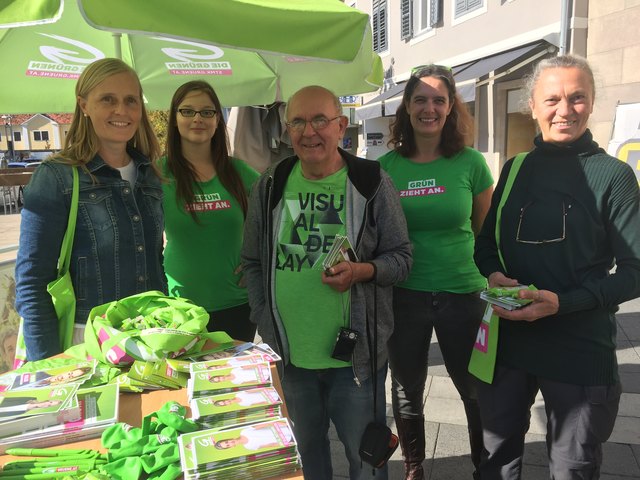 Das Bild entstand am Freitag vor dem Wahltag in Leibnitz.