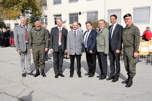 v.l.n.r. Günther Bauer, Maximilian Trares, Michael Viertler, Helmut Weber, Franz Schlögl, Burkhard Thierrichter, Harald Mulle und Heinz Zöllner
