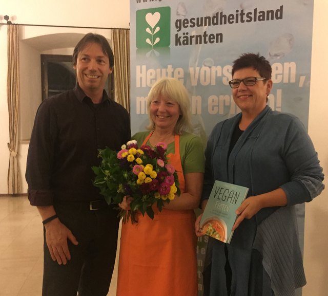 Andreas Linhart, Elisabeth Fischer und Vizebürgermeisterin Heidi Penker in Gmünd | Foto: KK/Penker