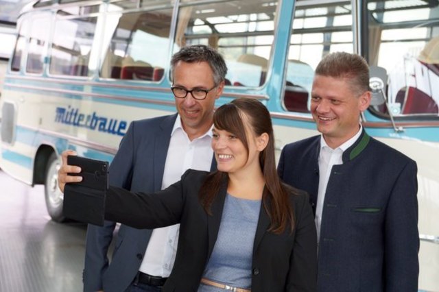 Georg Strasser und Andreas Hanger sowie "Küken" Katrin Teufel. | Foto: Butter