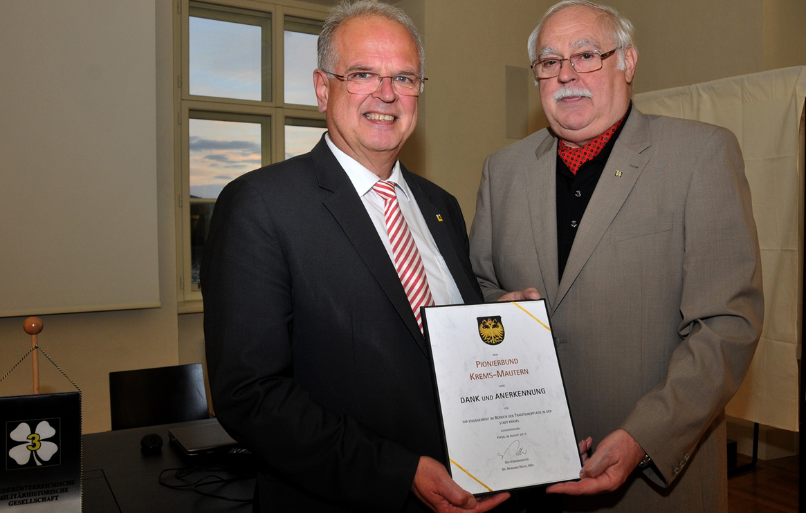Ehrung für Peter Juster