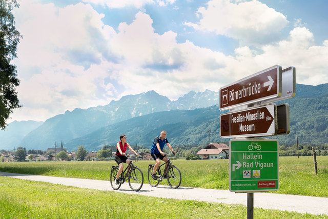 Auf 21,5 Kom per Fahrrad Käse-Spezialitäten aus dem tennengau erkunden – das geht entlang der Käse-Genuss-Tour. | Foto: Gästeservice Tennengau