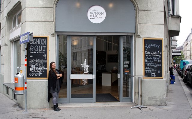 Hereinspaziert! Das Geschäft "Schön & Gut" befindet sich in der Pressgasse 28.