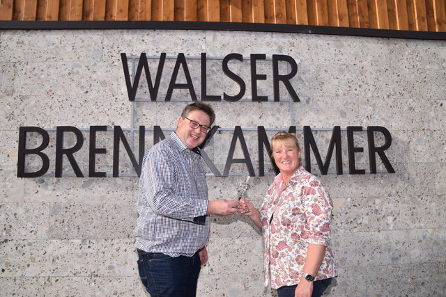 Edelbrandsommelier Matthias Seidl mit seiner Frau Marianne.