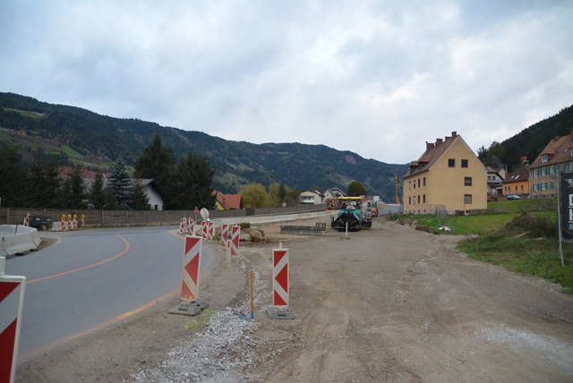 Straßensperre bei Unzmarkt