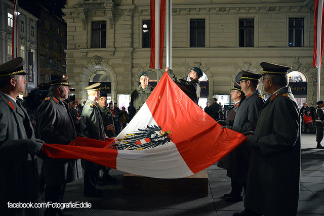 Die Flaggenparade findet heute am Hauptplatz statt. | Foto: W.Eddie/meinbezirk