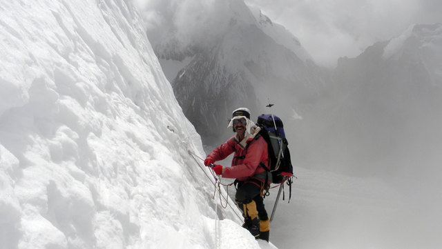 Winkler bei der Besteigung des Cho Oyu in Tibet. | Foto: Geri Winkler