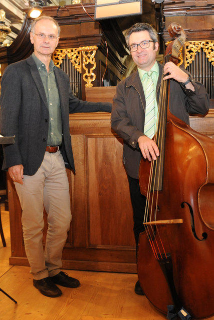 Domkapellmeister Otto Kargl mit Johannes Simon Kreuzpointner, Kirchenmusikexperte der Diözese St. Pölten | Foto: Wolfgang Zarl