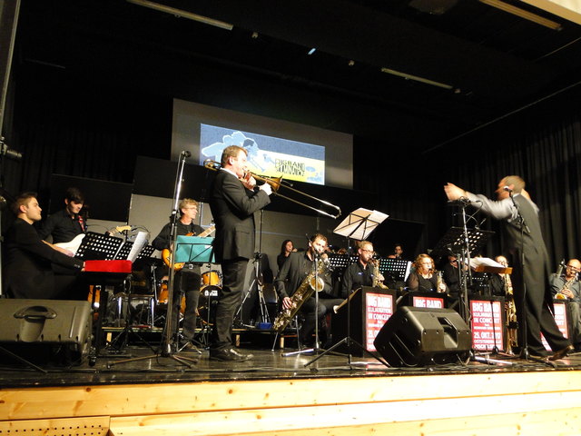 Die Big Band Kulmination mit Komponisten Reinhard Summerer an der Posaune.