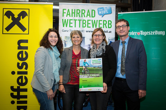 Abschlussfeier Fahrradwettbewerb Gemeinde Haiming | Foto: Klimabündnis Tirol/Lechner