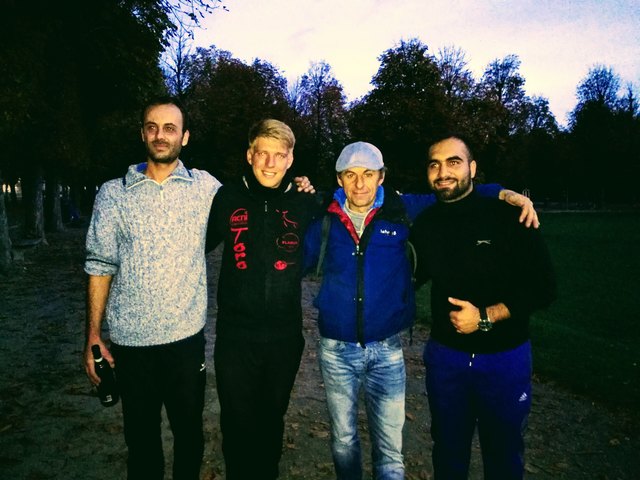Vlnr. Pierre VIENNET (WT / 3.Platz), SVEN THILL (PVN / 1.Platz), Lionell Bossard (WT /2.Platz), Ahmed Fakhraldin (PVN /4.Platz)