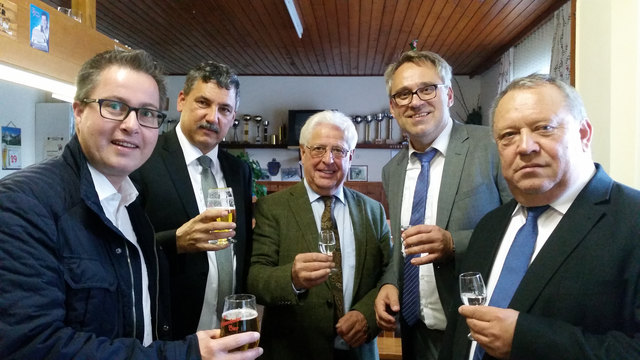 St. Andrä am Zicksee: Andreas Sattler durfte sich über zahlreiche Gratulanten freuen. | Foto: ÖVP