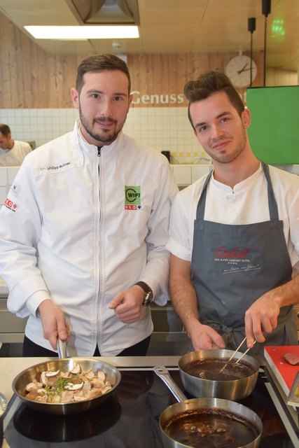 WIFI-Küchenmeister Philipp Stohner (li) mit Michal Ploner