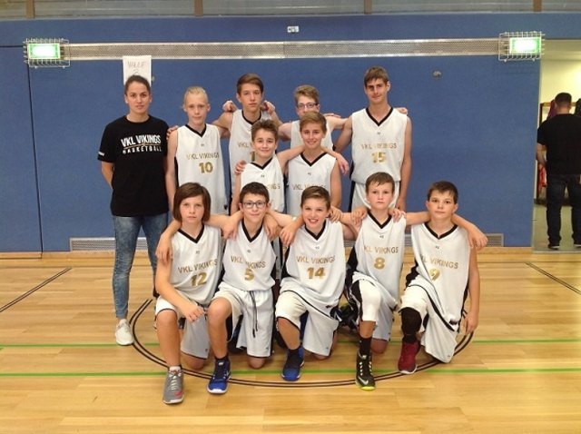 U14-Team der VKL Vikings.